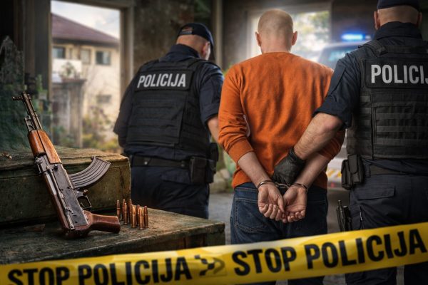 Ilustracija / Pretres po nalogu suda: Oduzeta puška i municija u Visokom