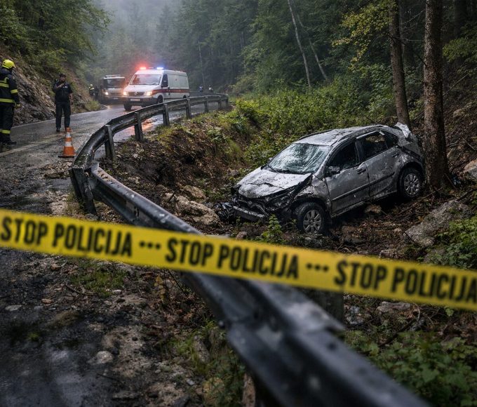 Automobil sletio s ceste, poginula jedna osoba / Ilustracija